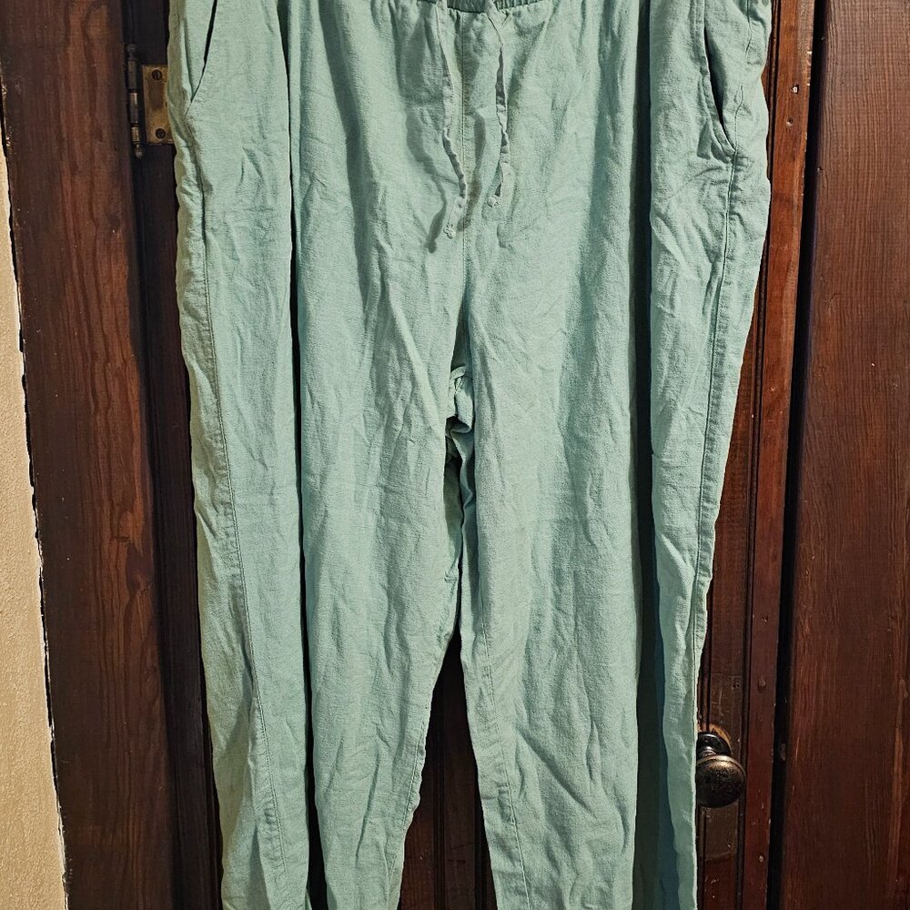 GAP Women's Wide Leg Pants in Light Green